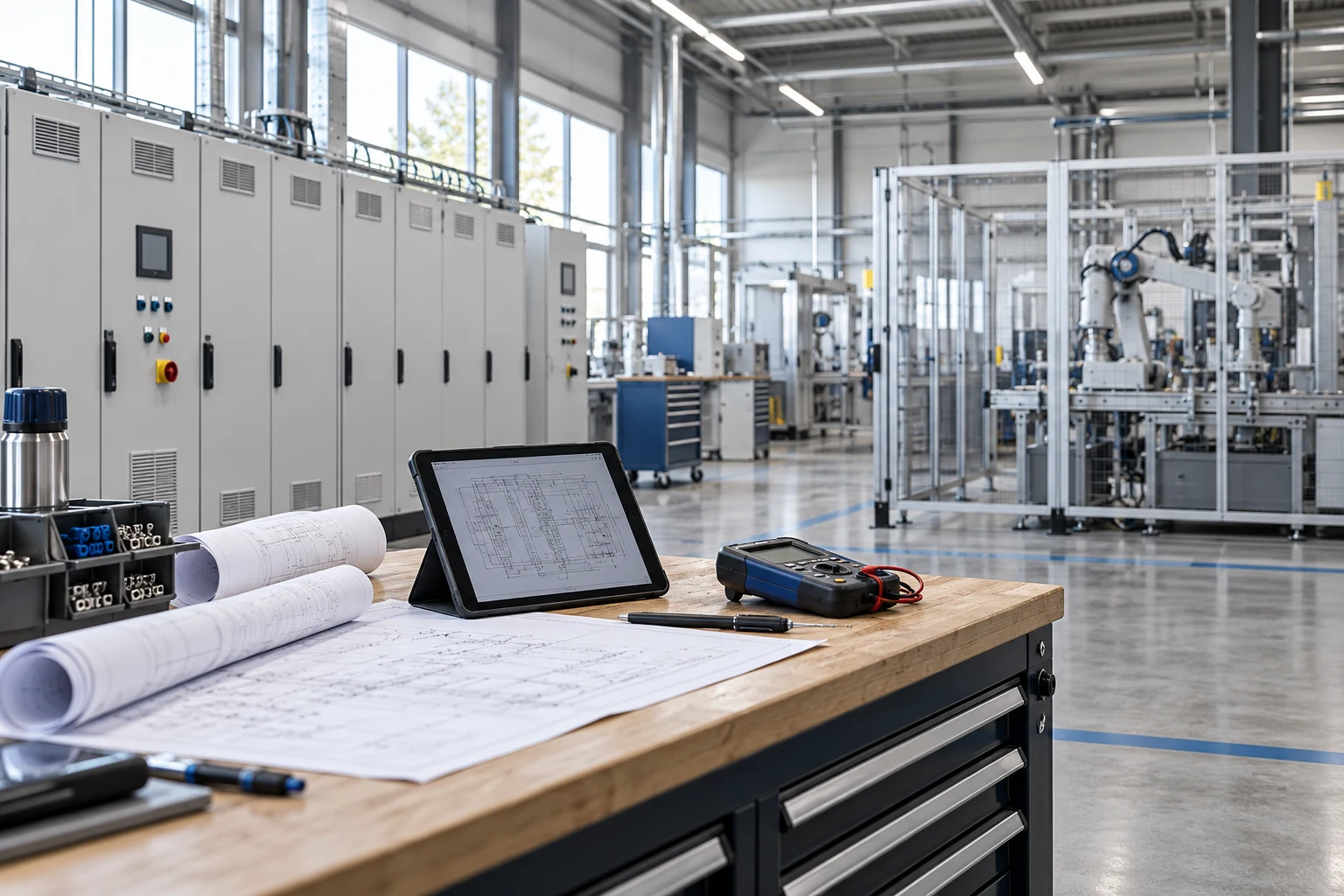 Technische Betreuung einer industriellen Anlage